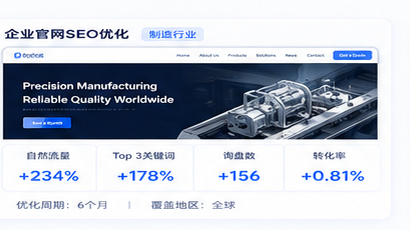 企业官网SEO优化案例
